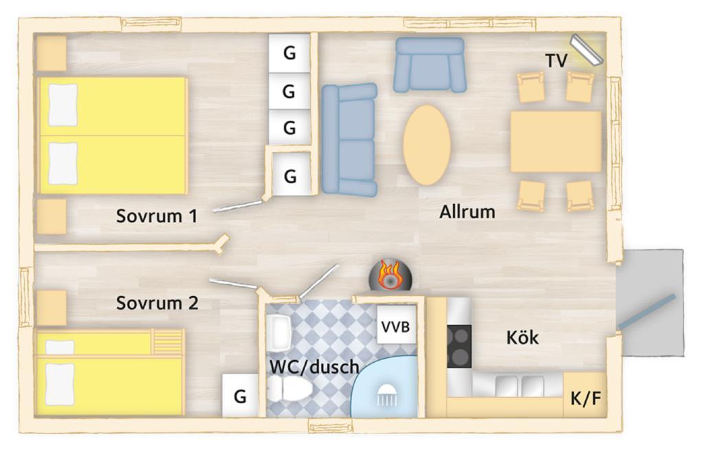 Slite Strand Resort Стая снимка